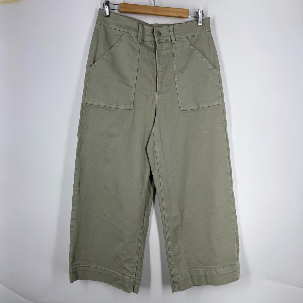 Joes Jeans Womens Wide Leg High Rise Wide Leg Crop Utility Pants Size 30